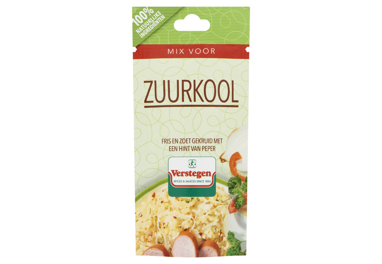 Combineer Verstegen Zuurkoolkruiden met verse zuurkool.
